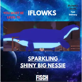 2x SPARKLING SHINY BIG NESSIE | FISCH