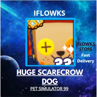 10X HUGE SCARECROW DOG