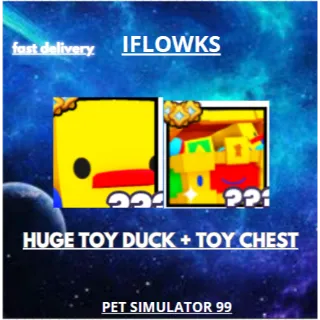 HUGE TOY DUCK + TOY CHEST