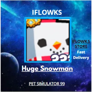 2x HUGE SNOWMAN