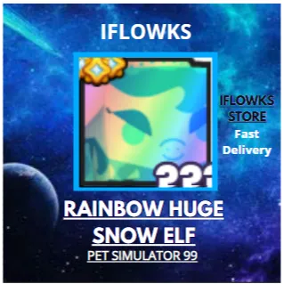 RAINBOW HUGE SNOW ELF