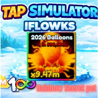 Rainbow 2026 balloons TAP SIMULATOR