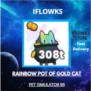 RAINBOW POT OF GOLD CAT PET SIMULATOR 99