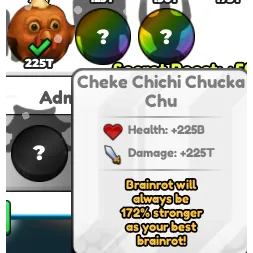 Brainrot Evolution cheke chichi chuckachu