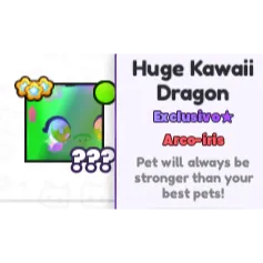 Rainbow huge kawaii Dragon 