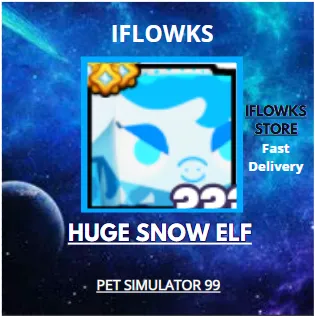 HUGE SNOW ELF