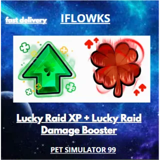 50x Lucky Raid XP + 50x Lucky Raid Damage Booster