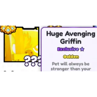 golden huge avenging griffin