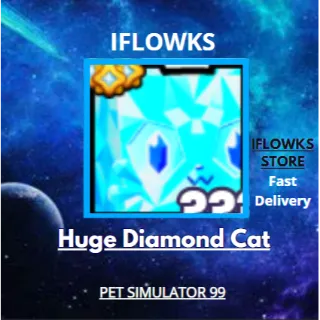 huge diamond cat