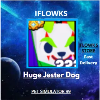 3x Huge Jester Dog