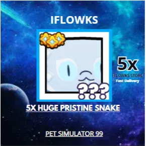 5X HUGE pristine snake