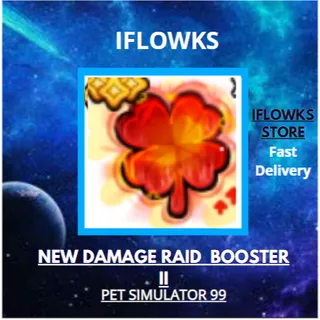 100X NEW DAMAGE RAID  BOOSTER  II