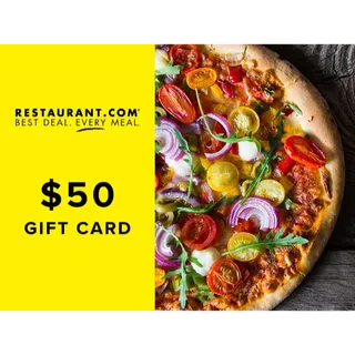 $50 Restaurant.com eGift Card ( 2* $25 )