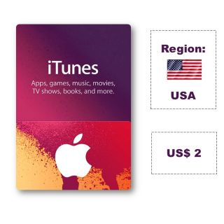 Apple iTunes USA $2 𝐀𝐔𝐓𝐎 𝐃𝐄𝐋𝐈𝐕𝐄𝐑𝐘 ✔