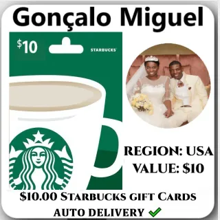 $10.00 Starbucks US 𝐀𝐔𝐓𝐎 𝐃𝐄𝐋𝐈𝐕𝐄𝐑𝐘 ✔