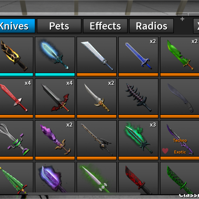 Collectibles Roblox Assassin S Knifes In Game Items Gameflip
