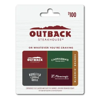 $68.35 USD Outback Brands (bonefish grill)