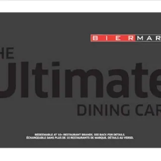 $50,00 The Ultimate Dining Canada A
