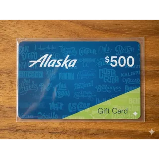 $500 USD alaska Gift Card AUTO DELIVERY