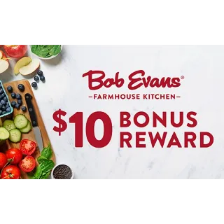 $10.00 USD Bob Evans