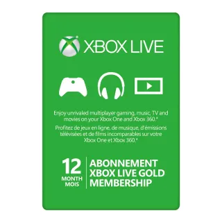 Xbox 12 month gold live