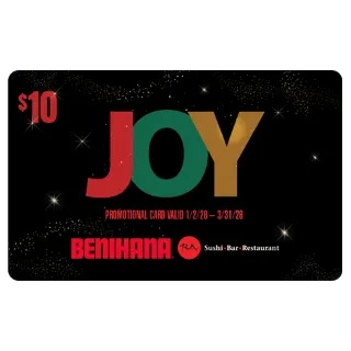 $10.00 USD benihana