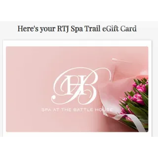 $300.00 USD RTJ Spa Trail eGift Card A