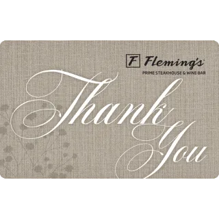 $25 USD Flemings Bloomin’ Brands