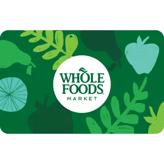 $100.00 USD Whole Foods Market