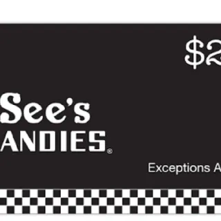 $25,00 See's Candies Usa O