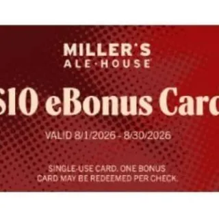 $10,00 Miller's Ale House Usa B
