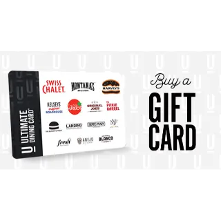 $48.05 CAD ULTIMATE DINING CARD