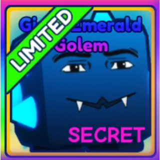 Shiny Giant Emerald Golem