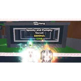 Yin and yang spooky and pumpky