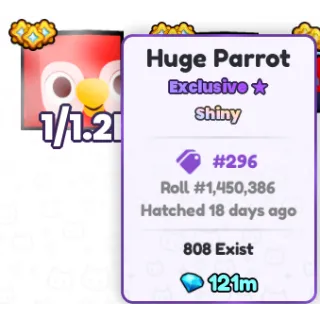 Shiny Huge Parrot - Pets Go