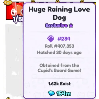 Huge Raining Love Dog - Pets Go