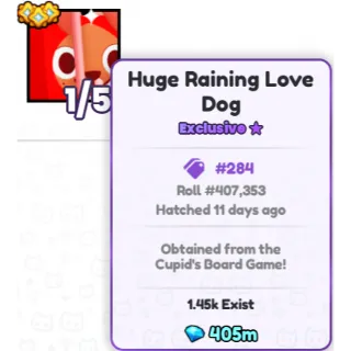 Pets Go Huge Raining Love Dog