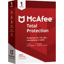 Mcafee Total Protection - 1 Device: 7 -Years