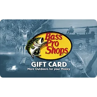 $100.00 USD Bass Pro Shops Gift Card