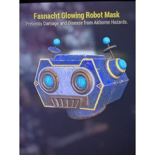 Glowing robot mask 