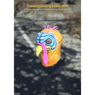 Glowing turkey mask