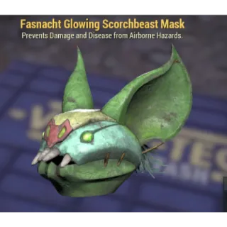 Glowing Scorched beast  mask