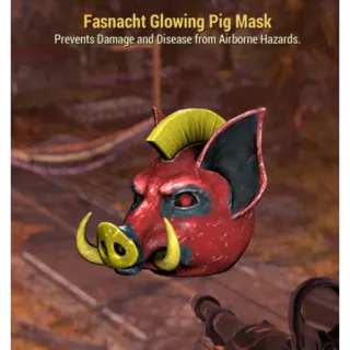 Glowing pig mask 🐷