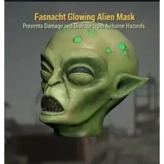 Glowing alien mask 👽