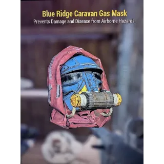 Blue ridge caravan gas mask and white powder jumpsuit 