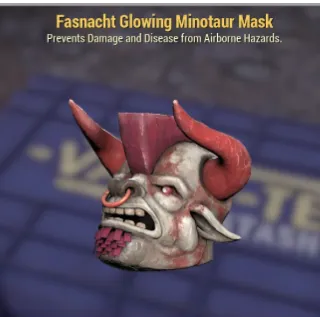 Glowing minotaur mask 🐂