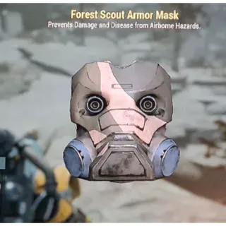  Forest scout amor mask and white powder jumpsuit 