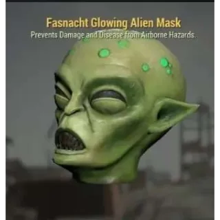 Glowing alien mask 👽