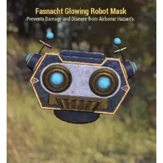 Glowing robot mask  🤖