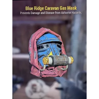 Blue ridge caravan outfit and gas mask ,Brahmin backpack plan,blue ridge scout outfit plan 